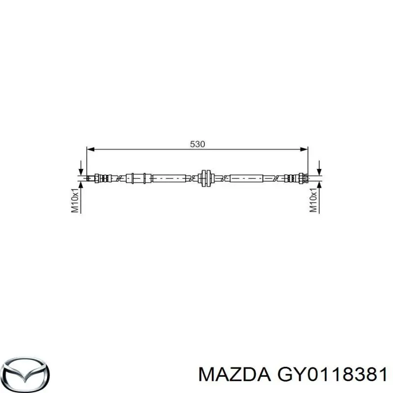 Купити GY0118381 Mazda Ремінь генератора