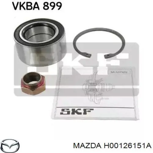 Купити H00126151A Mazda Підшипник ступиці передньої