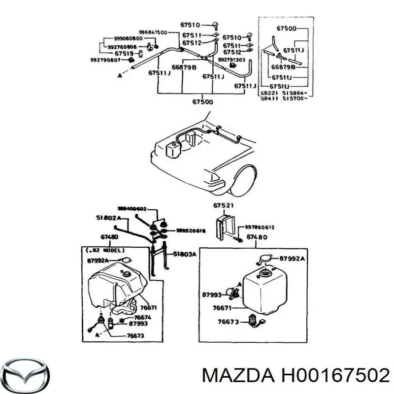 Купити H00167502 Mazda 