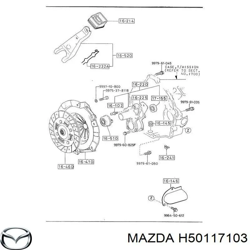 Сальник АКПП/КПП, вхідного/первинного валу Mazda B-SERIE (UN) (Мазда Б серія)
