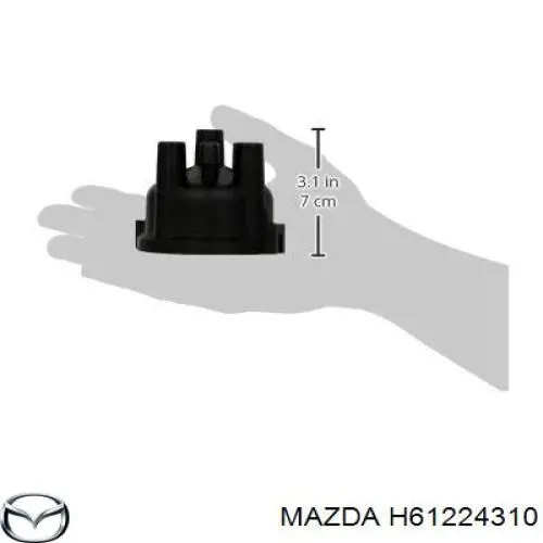 Кришка трамблеру H61224310 Mazda