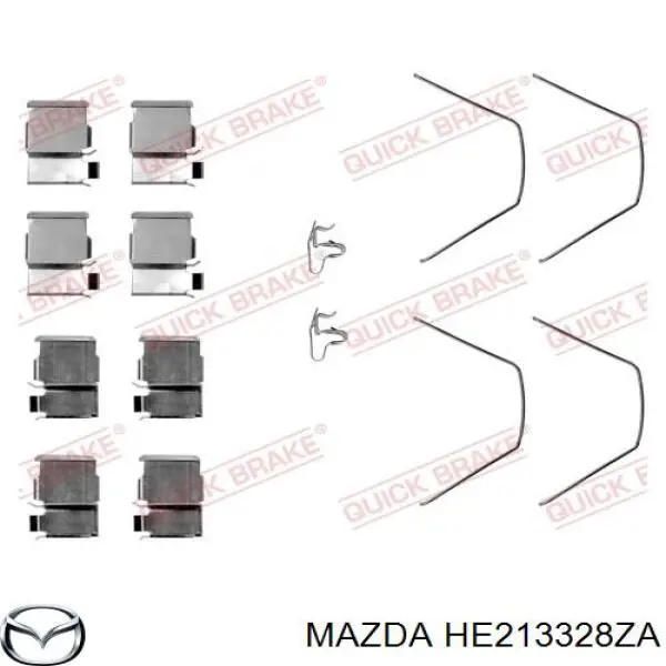 HE213328ZA Mazda Передні гальмівні колодки