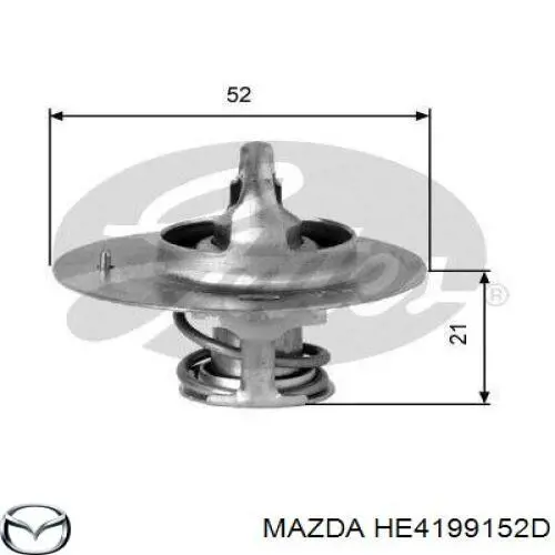 Автомобільний термостат Mazda HE4199152D ціна, від 8.42 USD