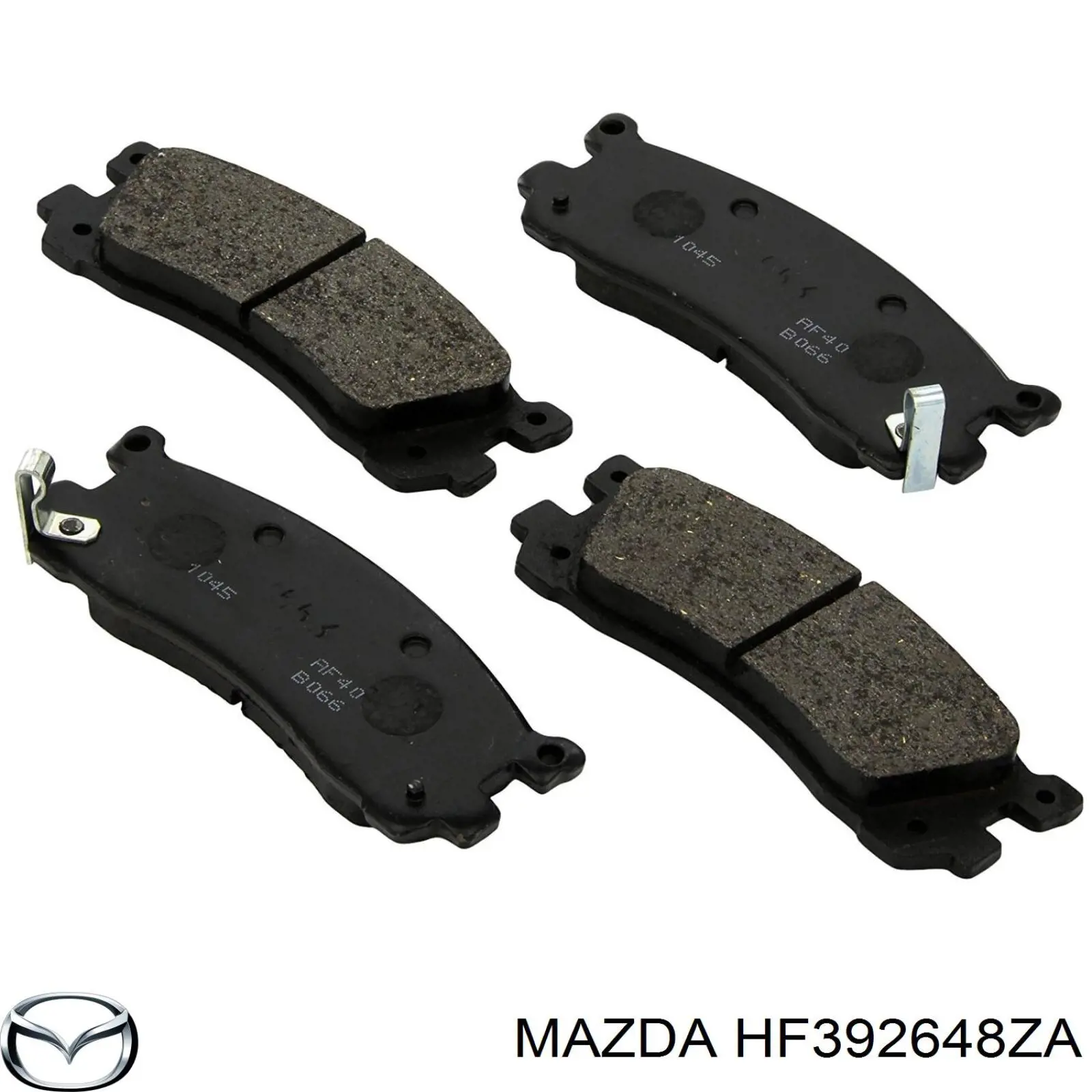 Колодки гальмові задні, дискові HF392648ZA Mazda