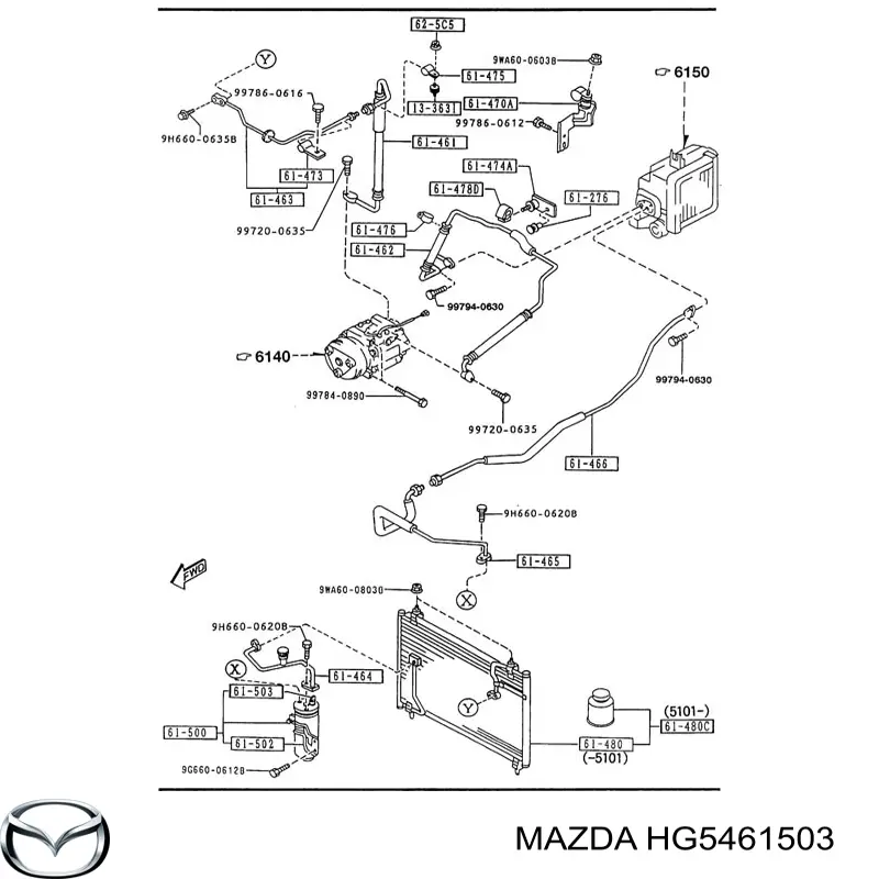Купити HG5461503 Mazda 