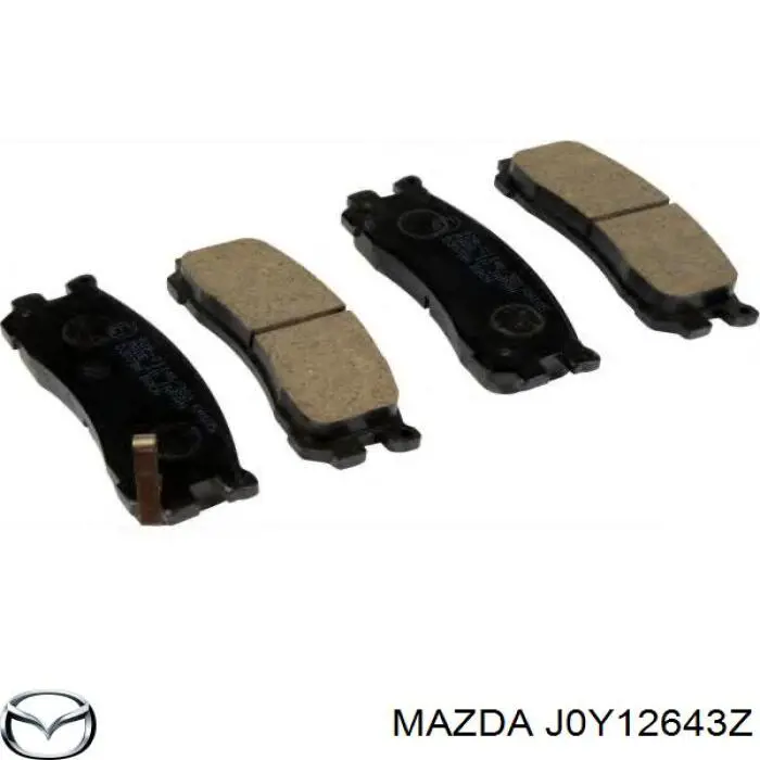 Колодки гальмові задні, дискові J0Y12643Z Mazda