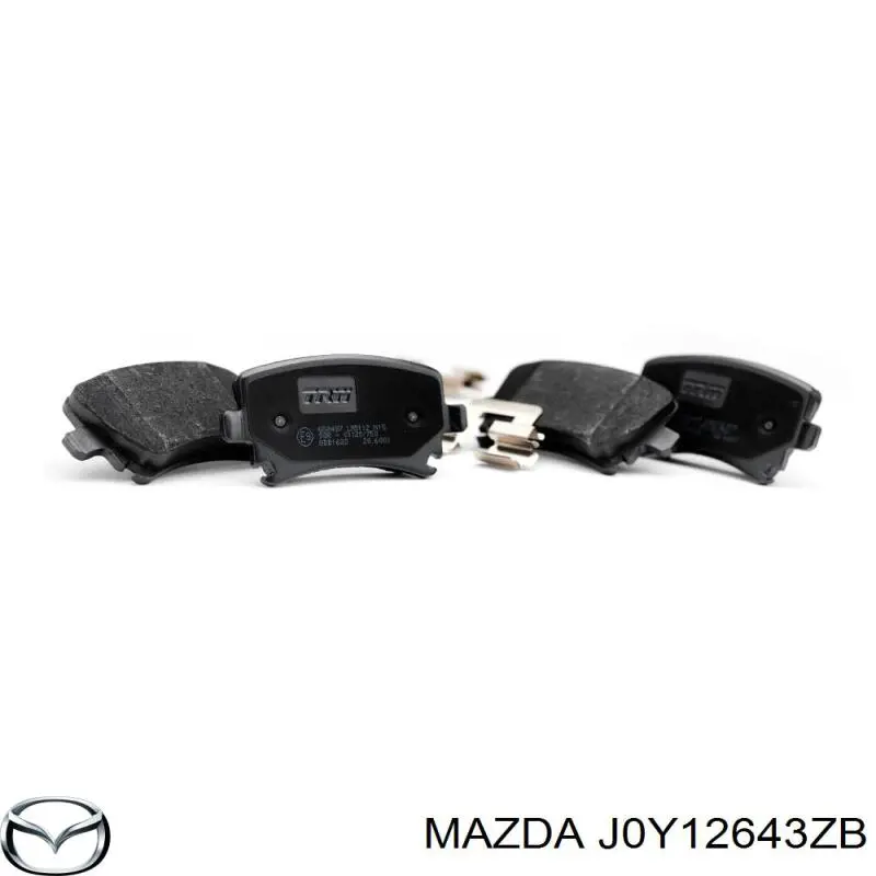 Задні гальмівні колодки J0Y12643ZB Mazda