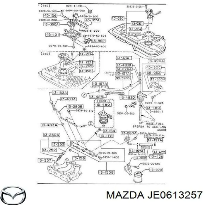 Ущільнююче кільце форсунок інжектора Mazda JE0613257 ціна, від 5.75 USD