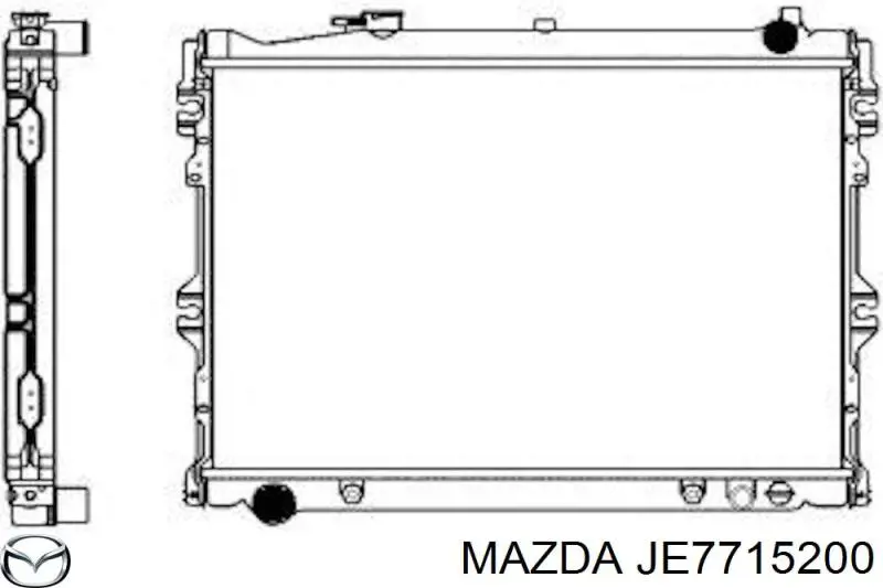 JE7715200 Mazda Радіатор охолодження двигуна