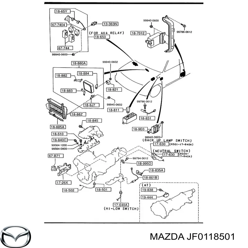 Манометри (показник тиску масла) Mazda JF0118501 ціна, від 4.36 USD