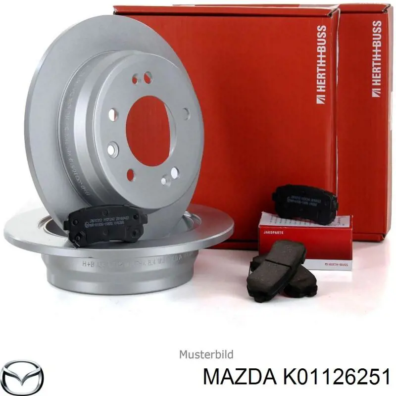 Диск гальмівний задній K01126251 Mazda