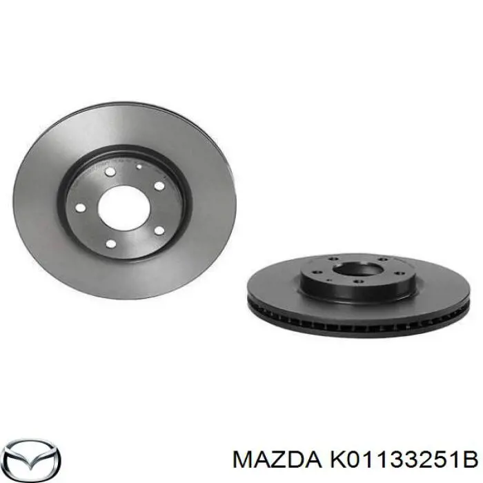 Диск переднього гальма Mazda K01133251B ціна, від 31.67 USD