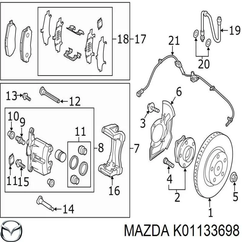  K01133698 Mazda