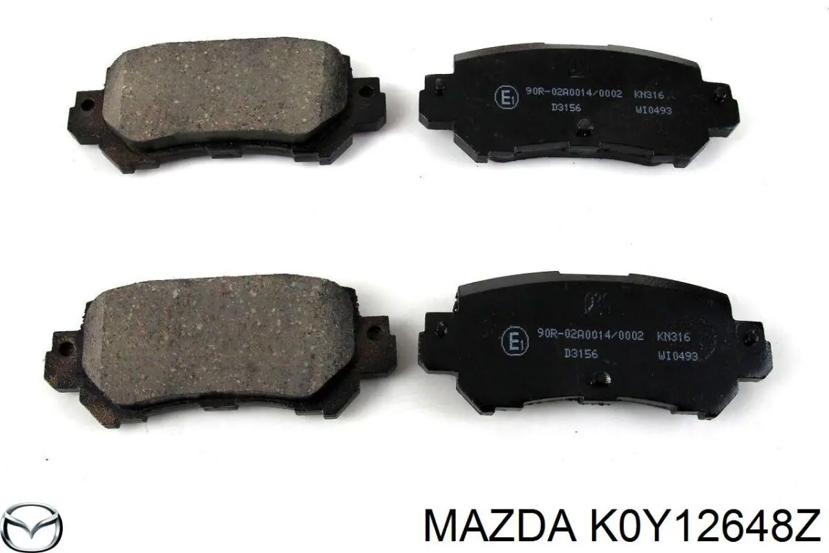 Купити K0Y12648Z Mazda Задні колодки