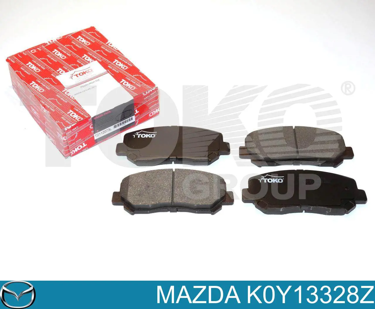 Гальмівні колодки Mazda K0Y13328Z ціна, від 30.09 USD