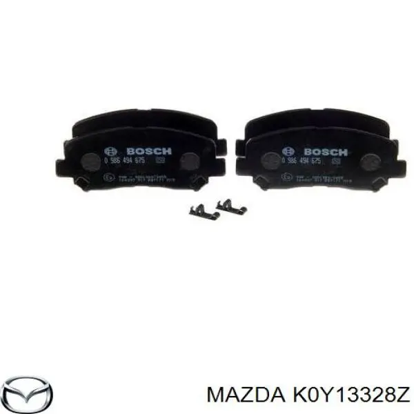 Колодки гальмівні передні, дискові K0Y13328Z Mazda