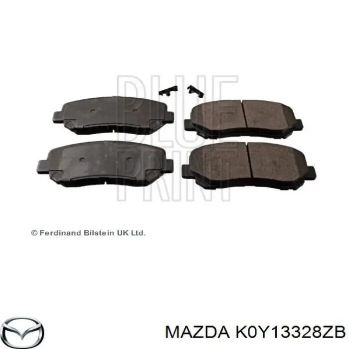 K0Y13328ZB Mazda Передні гальмівні колодки