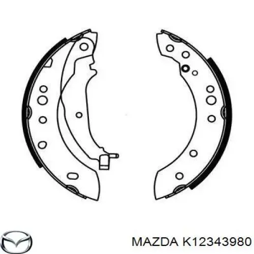 Шланг гальмівний передній, правий Mazda K12343980 ціна, від 12.68 USD