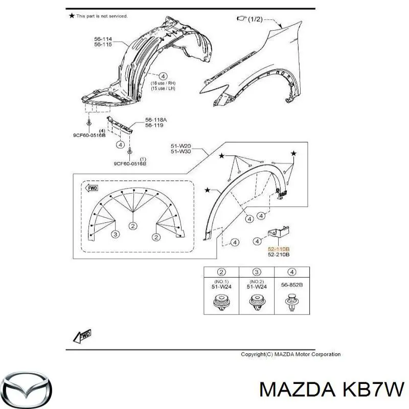 Купити KB7W Mazda 