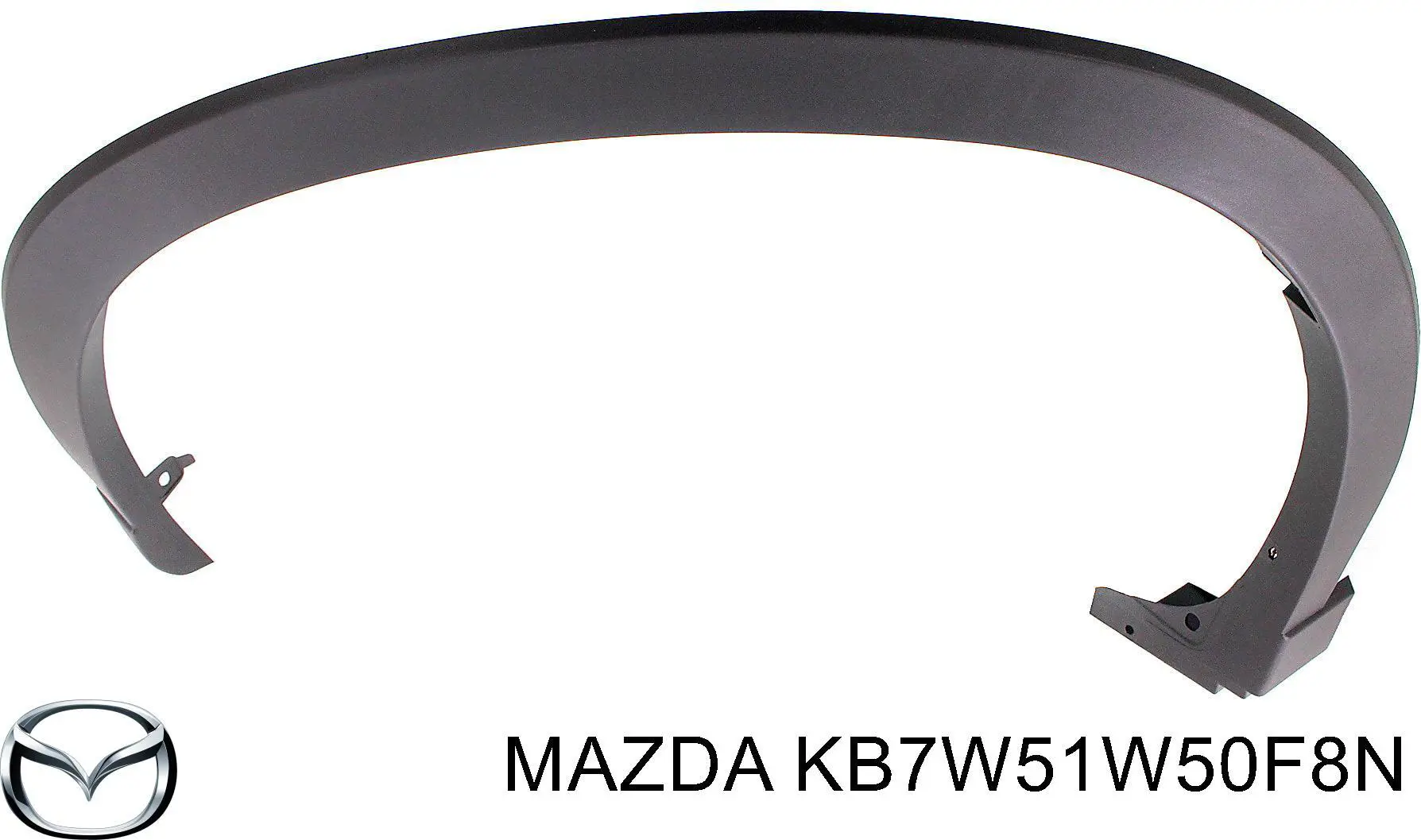 KB7W51W50F8N Mazda Молдинг арки колеса заднього, правий