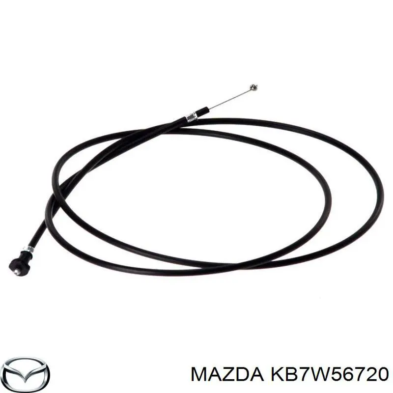 KB7W56720 Mazda Трос замка капота