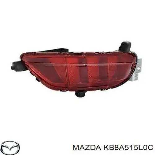 Катафот (відбивач) заднього бампера, правий KB8A515L0C Mazda