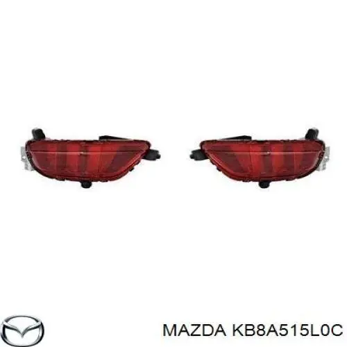 Правий відбивач бампера Mazda KB8A515L0C ціна, від 89.22 USD