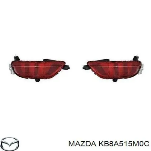  Катафот (відбивач) заднього бампера, лівий Mazda CX-5 