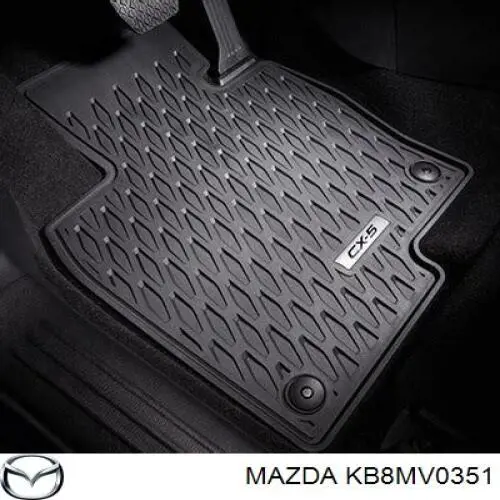 Комплект килимків Mazda KB8MV0351 ціна, від 112.29 USD