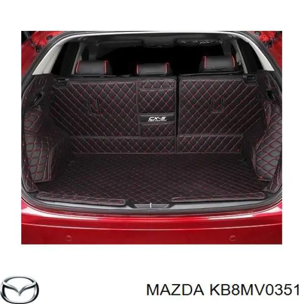 KB8MV0351 Mazda килимок передні + задні, комплект на авто