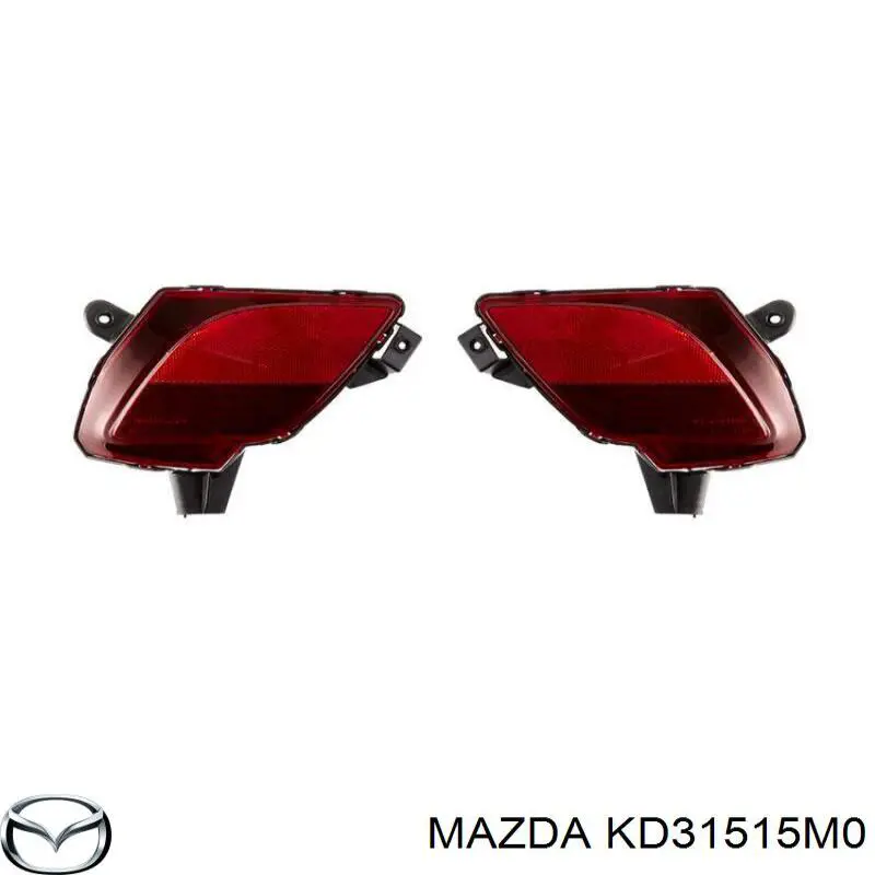 Купити KD31515M0 Mazda Лівий відбивач заднього бампера