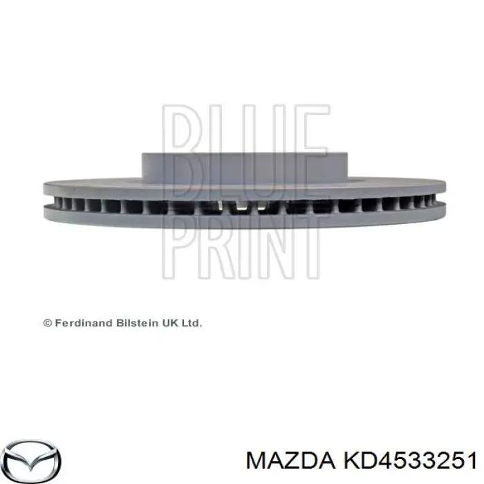 Диск гальмівний передній KD4533251 Mazda