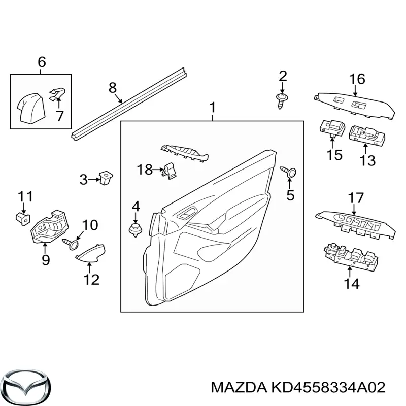  KD4558334A02 Mazda