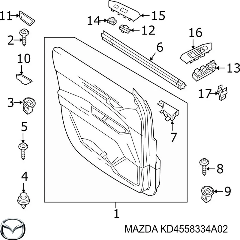  Mazda KD4558334A02 ціна, від 0.75 USD