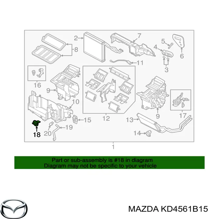 KD4561B15 Mazda 