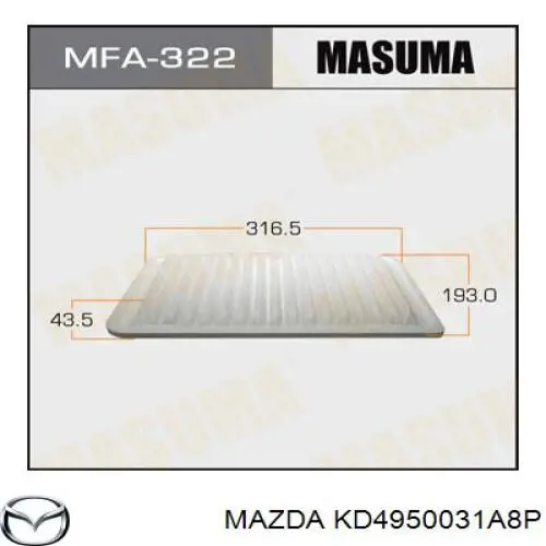Купити KD4950031A8P Mazda Буфер (бампер) передній
