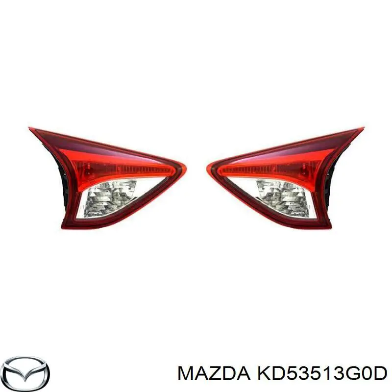 KD53513G0B Mazda ліхтар задній лівий, внутрішній