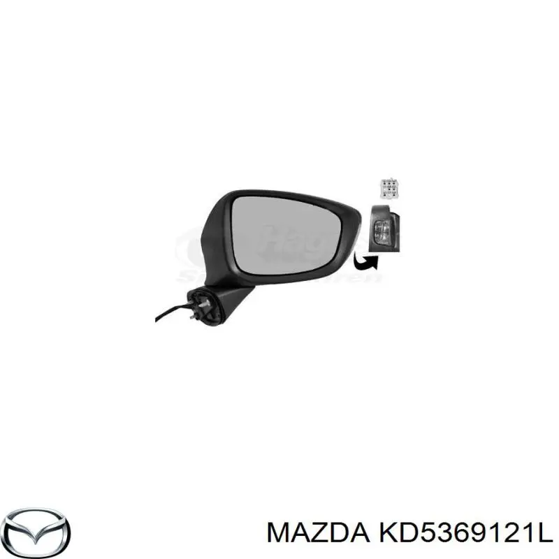 KD5369121L Mazda Праве дзеркало заднього виду