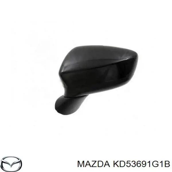 Дзеркальний елемент правого дзеркала заднього виду Mazda KD53691G1B ціна, від 20.23 USD