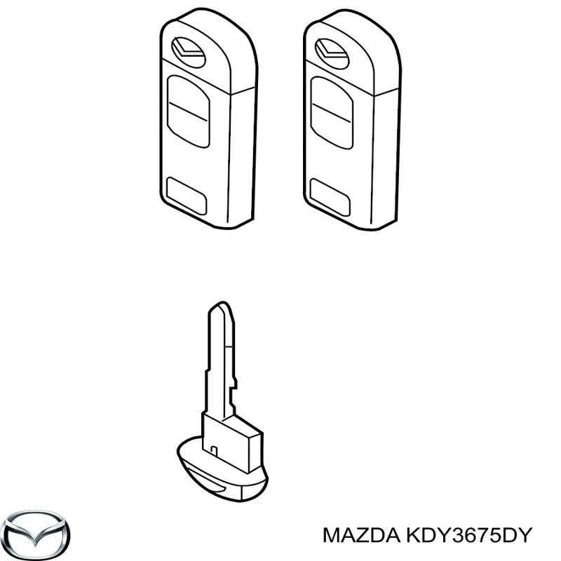 Брелок керування сигналізацією Mazda KDY3675DY ціна, від 76.79 USD