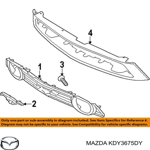 Купити KDY3675DY Mazda Брелок керування сигналізацією