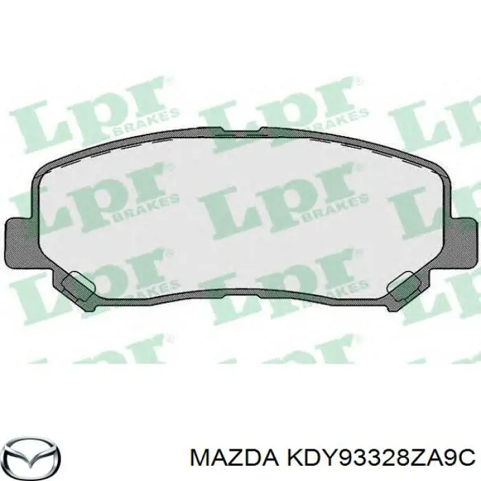 Гальмівні колодки Mazda KDY93328ZA9C ціна, від 38.76 USD