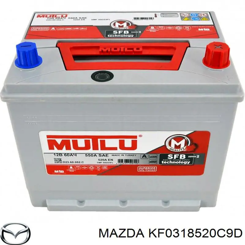 Акумуляторна батарея, АКБ KF0318520C9D Mazda