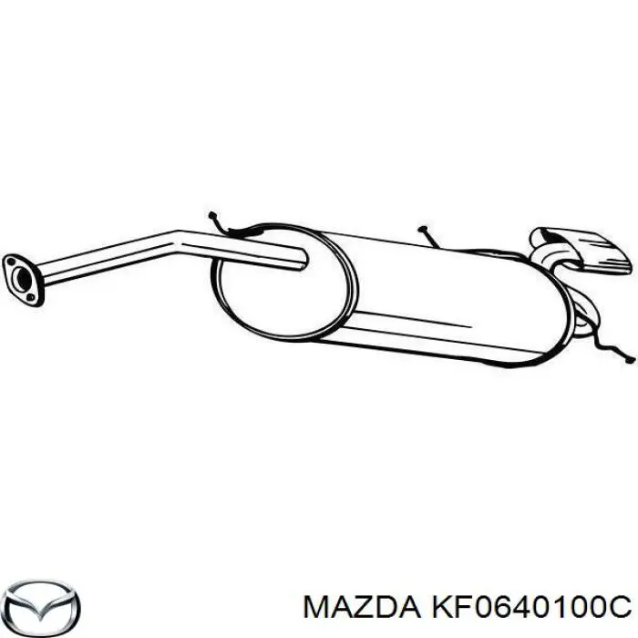 Купити KF0640100C Mazda Вихлоп