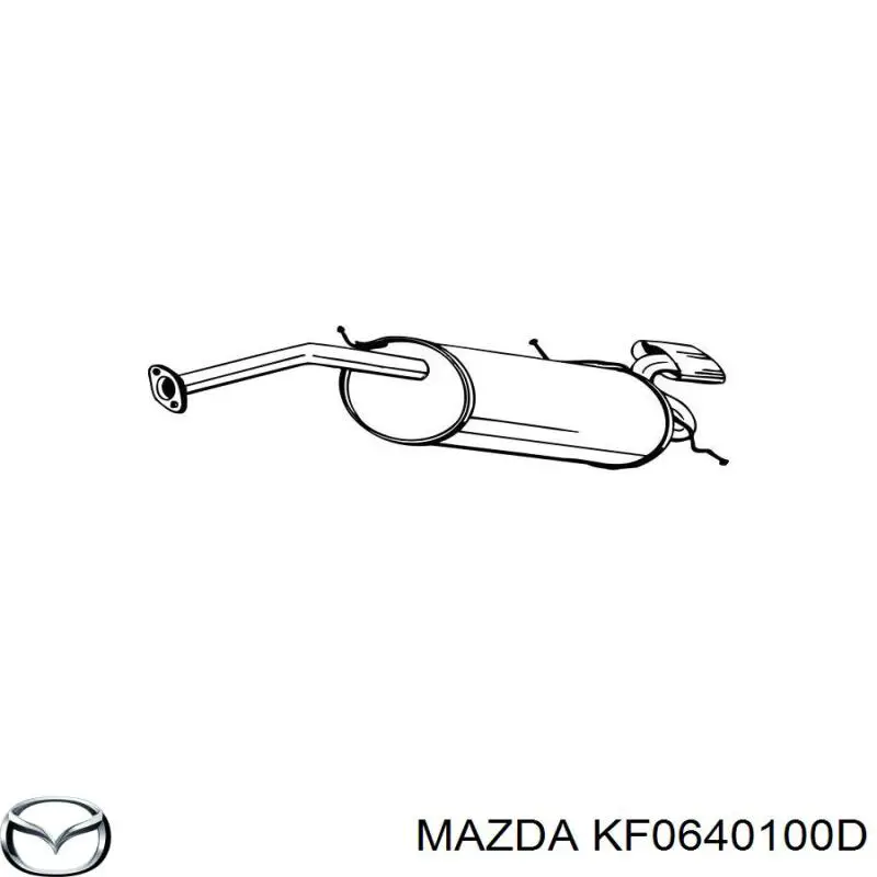 Купити KF0640100D Mazda Вихлоп