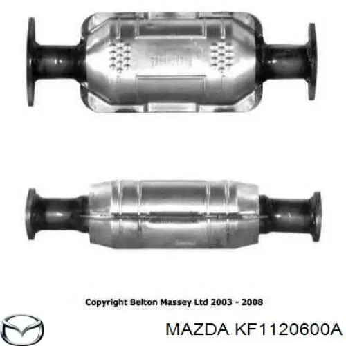 Конвертор-каталізатор (каталітичний нейтралізатор) Mazda Xedos 6 седан (CA) (1992 - 2000) ціна, від 1083.37 USD