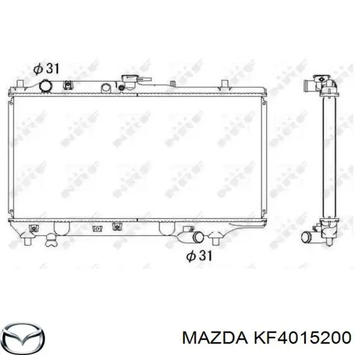 Купити KF4015200 Mazda Радіатор двигуна