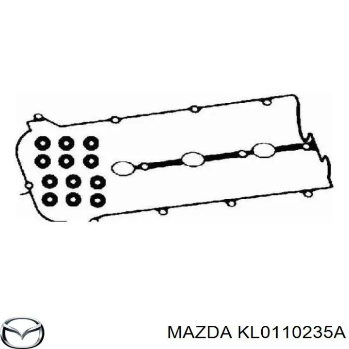 KL0110235A Mazda прокладка клапанної кришки, ліва