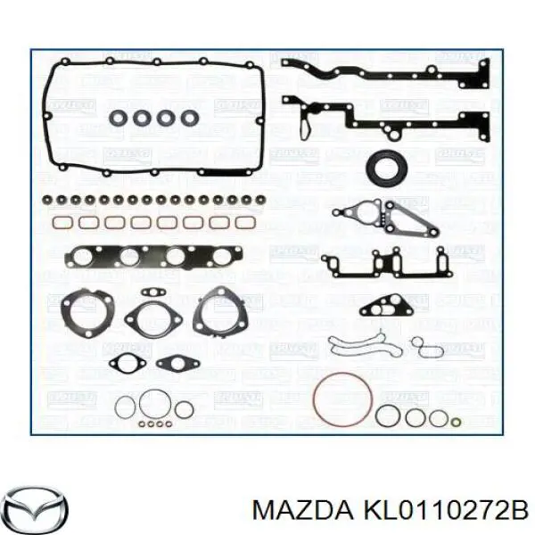 Прокладка головки блока циліндрів (ГБЦ), ліва Mazda 626 4 (GE) (Мазда 626)