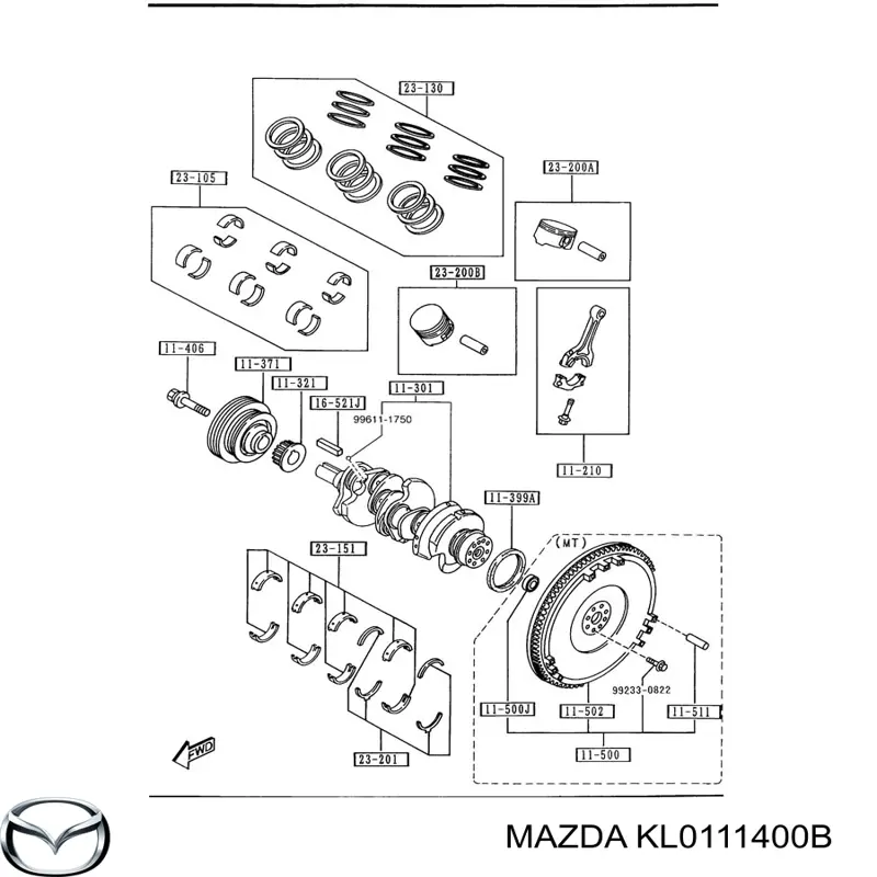 Купити KL0111400B Mazda 